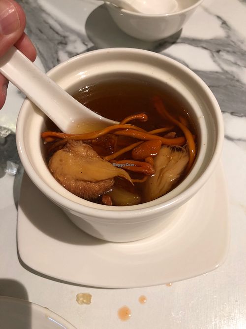 Cordyceps flower with peach gum at elemen Classic 元素 . 经典 - Great World City in Central Singapore