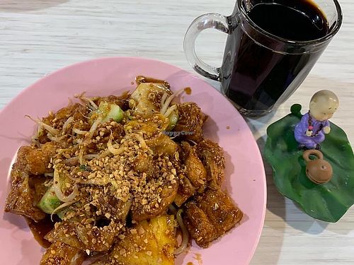 Rojak 
Photo credit: Henry Lau  at Yuan Man vegetarian 缘满素食 in East Singapore