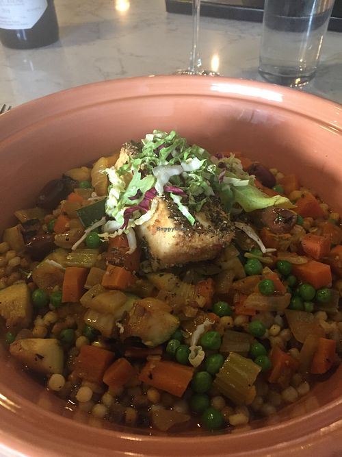 Moroccan Tagine with tofu at Rezaz in Asheville