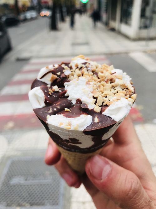 Vegan Cornetto at Conad in Tirana