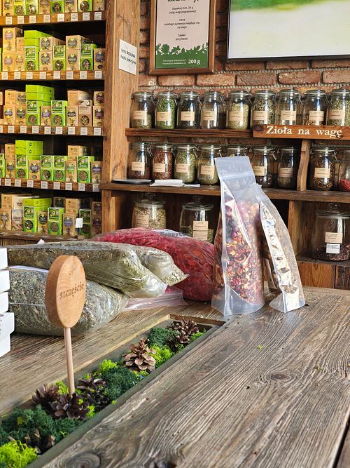 Table at Pijalnia Ziół in Warsaw