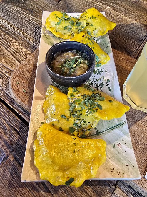 Carrotnand nut pierogi at Pijalnia Ziół in Warsaw