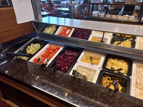 Salad bar at The Cricketers in Croydon