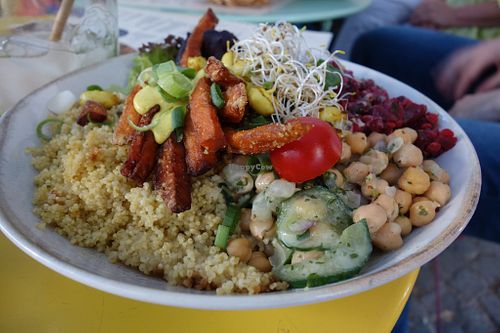 "Lina" Salad Bowl (vegan) at LUUC Café in Saarbrucken