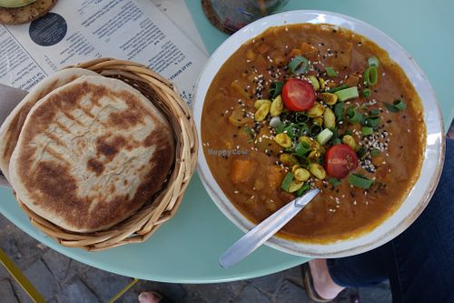 Curry (vegan) at LUUC Café in Saarbrucken