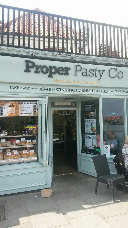 Outside at Proper Pasty Co in Whitby