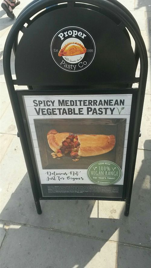 Vegan pasty at Proper Pasty Co in Whitby