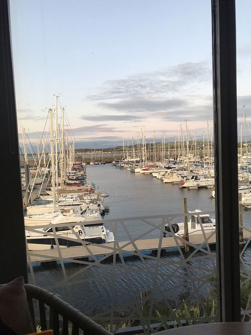 View from the table, early September evening!  at Scott's in Troon