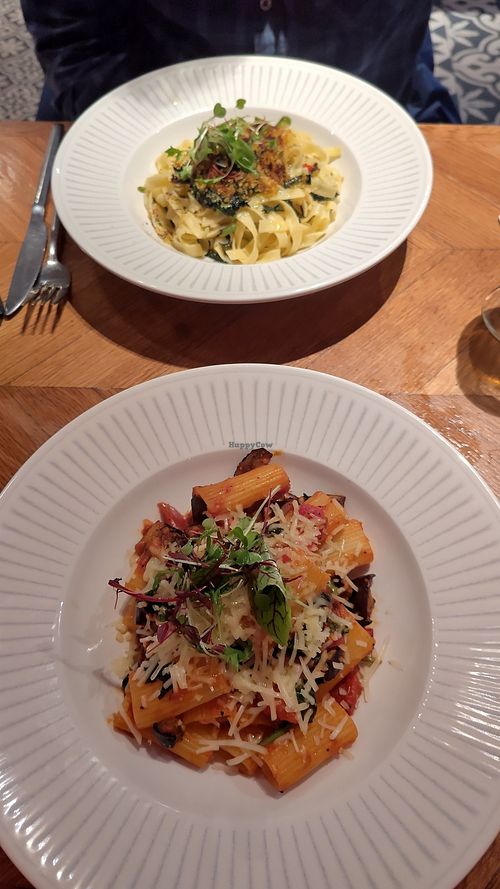 Tagliatelle and rigatoni at Lido in Troon