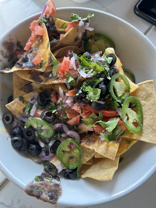 Nachos…very good!   at Pushkin's in Roseville