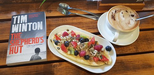 It's about the banana at The Eating Gorilla in Penrhyndeudraeth