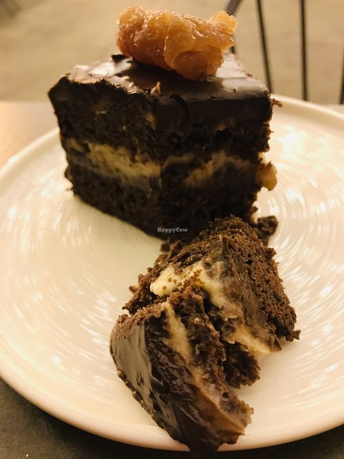 Vegan cake with chestnut  at OMM INN in Eskisehir