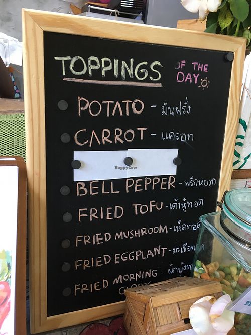 Daily toppings at Samata in Chiang Mai