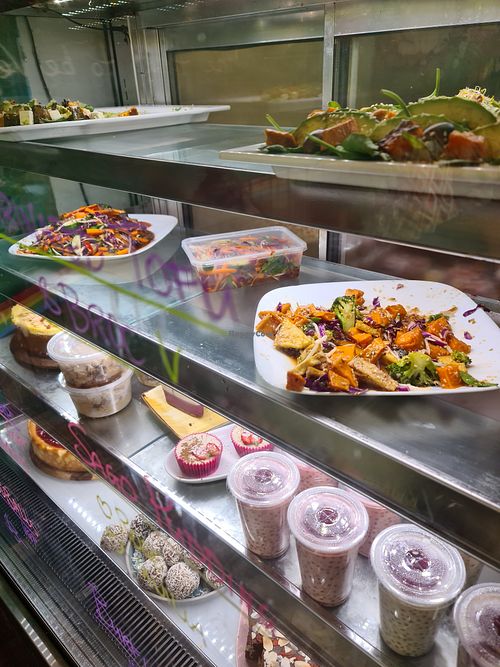 Salads and sweets at The Cardamom Pod in Mullumbimby