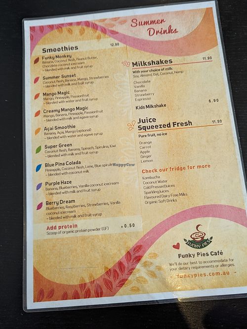  at Funky Pies in Bondi Beach