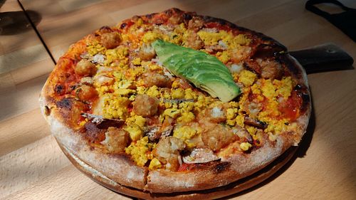 Breakfast Pizza at Real Food Daily in West Hollywood