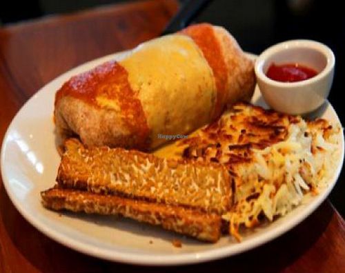 Vegan burrito at Real Food Daily in West Hollywood