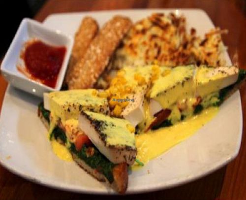 LA benedict at Real Food Daily in West Hollywood