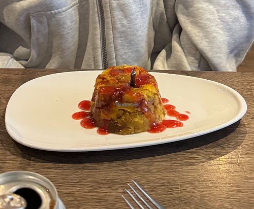 Plantain dessert (not on menu - made for my birthday!)  at Mesa in Hamilton