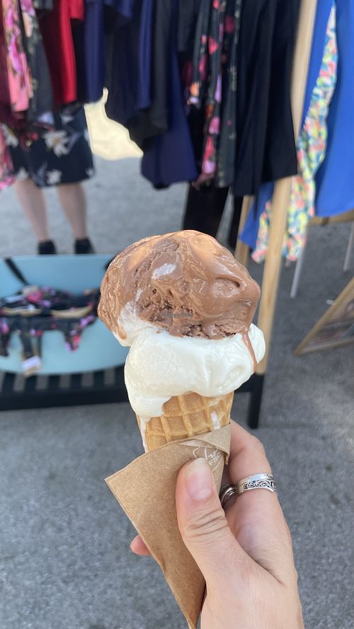 It was so hot and much needed. Took the coffee and piña colada sorbet. Both very nice    at Limhamns Glassmejeri in Limhamn