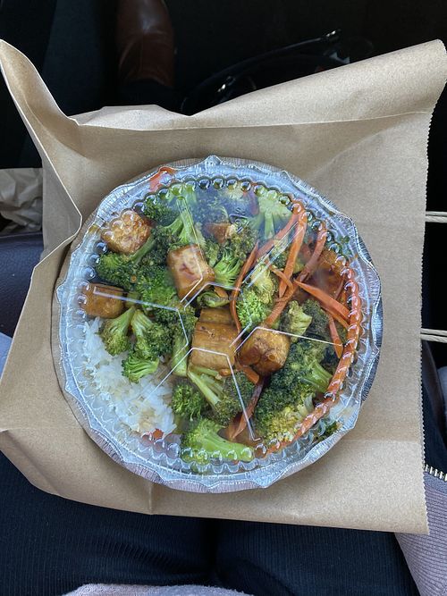 Tofu teriyaki bowl at Jojo's Juice Bar in Valley Stream