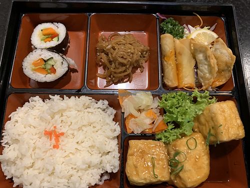Tofu Teriyaki Bento Box at The Jitsu in Dunedin