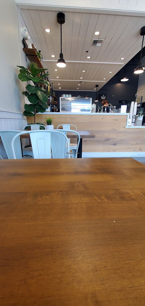 clean, bright, open space at Virtue Juice + Coffee in Vacaville