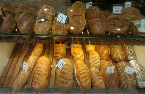 Many of the bread options are vegan. at Bager From in Odense