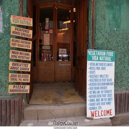 Entrance at Vida Natural Restaurante Vegetariano in Puno