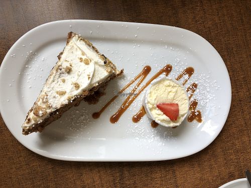 Carrot cake  at Beachcove Café in Waterville