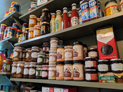 shop interior at The Sondes Tea House & General Stores in Faversham