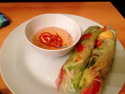 spring rolls at Loving Hut in Nuremberg
