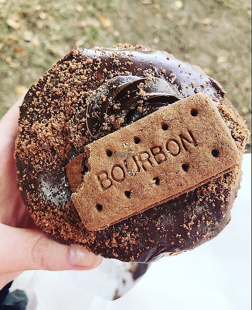 Chocolate Bourbon  at Planet Doughnut in Shrewsbury