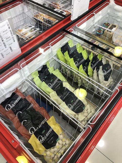 Vegan dumplings  at Edim Polezno - Sovetskaya in Irkutsk