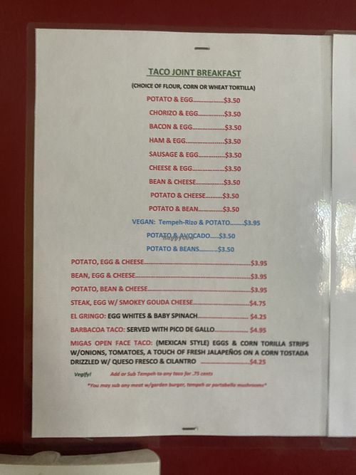   at Taco Joint in Austin