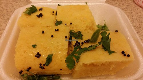Khaman Dhokla at Haveli Vegetarian Cuisine in Redmond