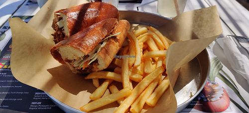Jackfruit Burger at Alibaba in Kos