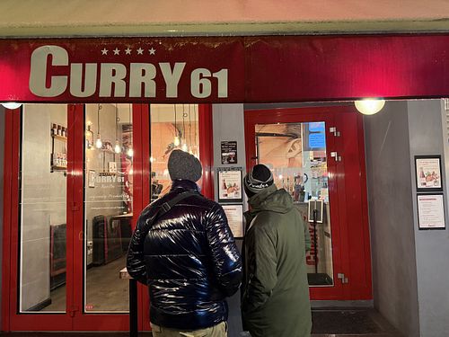 at night #Veganuary at Curry 61 in Berlin