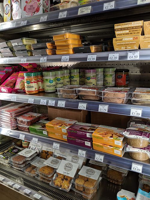 chilled section at Hansa Wholefood in Guernsey
