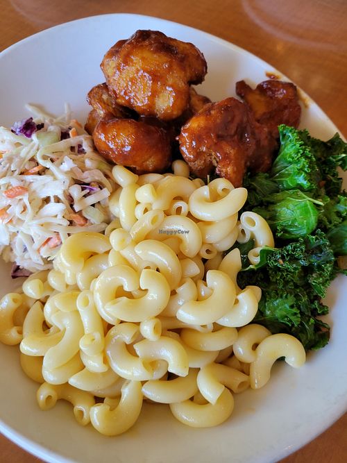 Backyard BBQ Bowl sub cauliflower at Native Foods in West Los Angeles