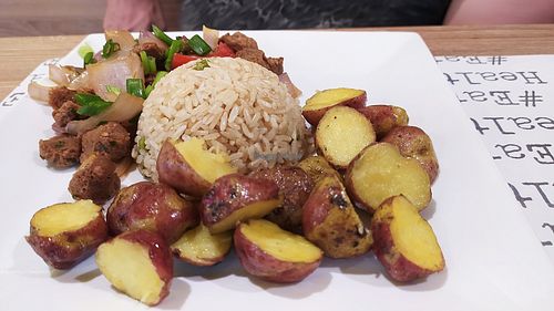 Lomo saltado at Organic Land in Lima