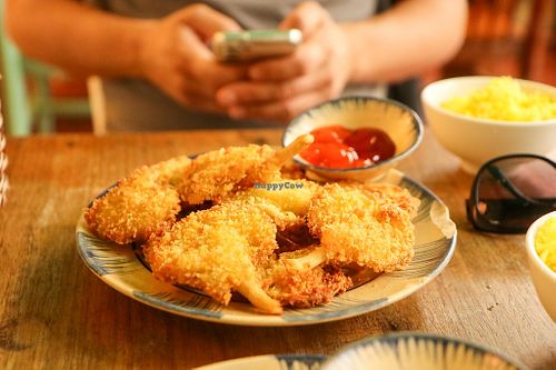 deep fried oyster mushrooms at An Hy in Hoi An