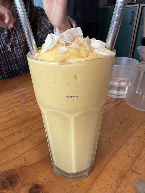 Mango smoothie  at Plant Cafe & Kitchen - Itaewon in Seoul