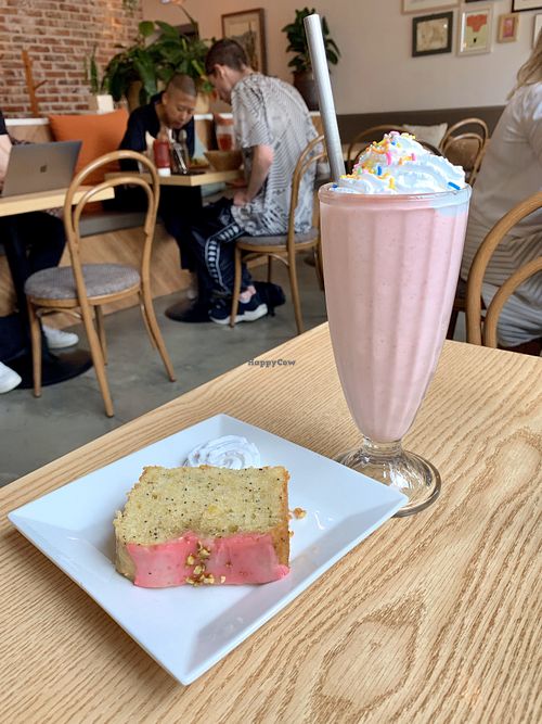 Pink day!  at Plant Cafe & Kitchen - Itaewon in Seoul