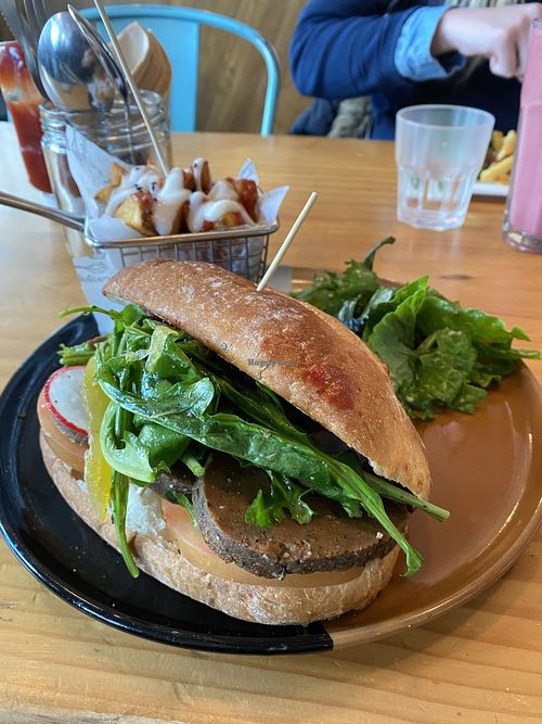 Massive Tofurkey sandwich !! at Plant Cafe & Kitchen - Itaewon in Seoul