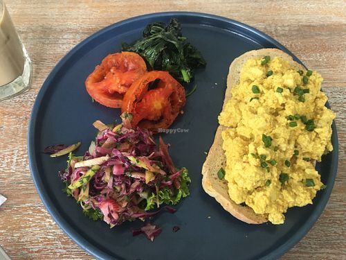 Tofu scramble breakfast! at The Sloth in Canggu
