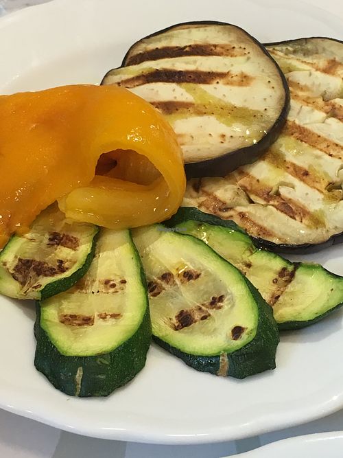 Grilled vegetables at Bolpetta in Turin