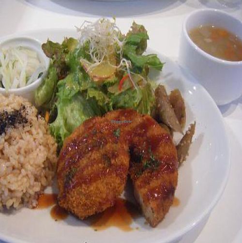 Veggie croquettes at Hanada Rosso in Tokyo