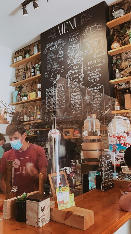 The Counter at Celeiro Cafe in Peniche