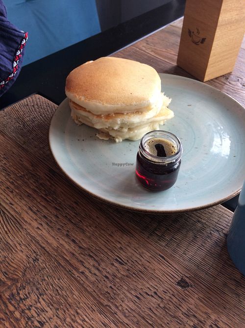 Pancakes (not vegan ) at Fitagain in Krakow